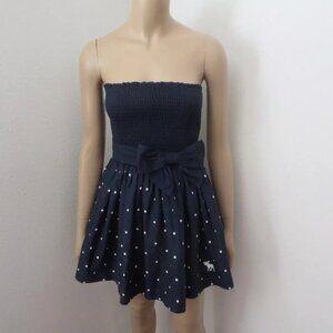 NWT Abercrombie & Fitch Polka Dot Strapless Dress Womens Size XS